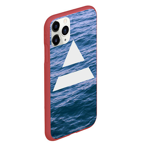 Чехол iPhone 11 Pro матовый 30 STM: Ocean / 3D-Красный – фото 2
