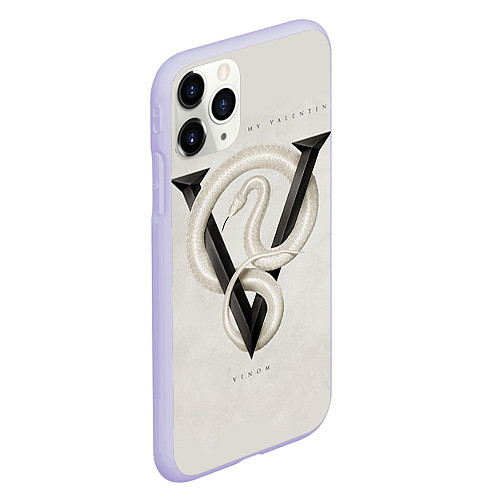 Чехол iPhone 11 Pro матовый BFMV: Venom / 3D-Светло-сиреневый – фото 2