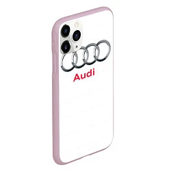 Чехол iPhone 11 Pro матовый Ауди, цвет: 3D-розовый — фото 2