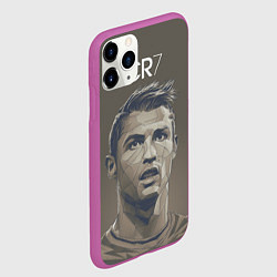 Чехол iPhone 11 Pro матовый CR 07, цвет: 3D-фиолетовый — фото 2