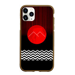 Чехол iPhone 11 Pro матовый Twin Peaks Sun