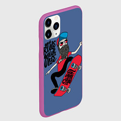 Чехол iPhone 11 Pro матовый Your Rule Your Life, цвет: 3D-фиолетовый — фото 2