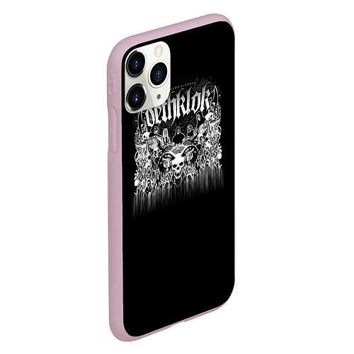 Чехол iPhone 11 Pro матовый Dethklok: Demons / 3D-Розовый – фото 2