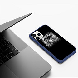 Чехол iPhone 11 Pro матовый Dethklok: Demons, цвет: 3D-тёмно-синий — фото 2
