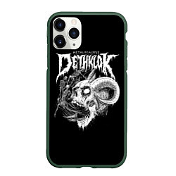 Чехол iPhone 11 Pro матовый Dethklok: Goat Skull