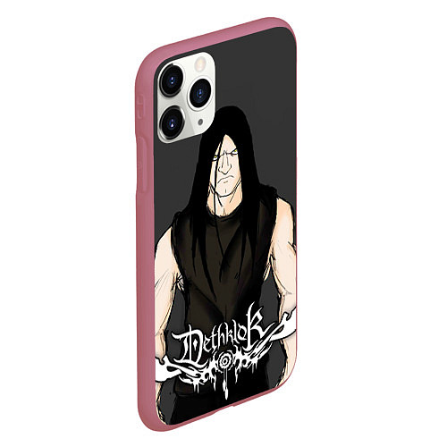 Чехол iPhone 11 Pro матовый Dethklok Man / 3D-Малиновый – фото 2