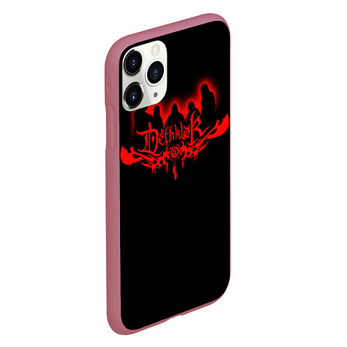 Чехол iPhone 11 Pro матовый Dethklok / 3D-Малиновый – фото 2