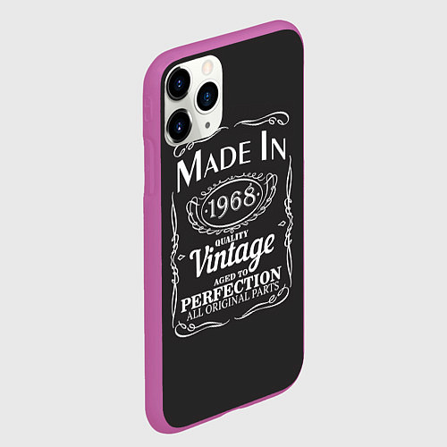 Чехол iPhone 11 Pro матовый Сделано в 1968 / 3D-Фиолетовый – фото 2