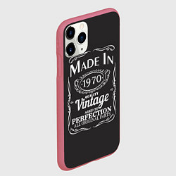 Чехол iPhone 11 Pro матовый Сделано в 1970, цвет: 3D-малиновый — фото 2