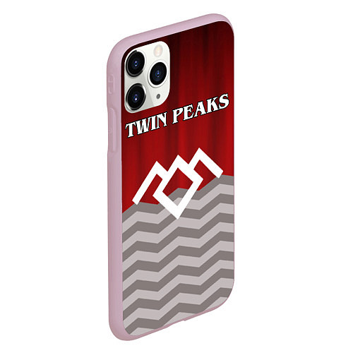 Чехол iPhone 11 Pro матовый Twin Peaks / 3D-Розовый – фото 2