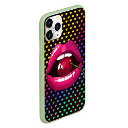 Чехол iPhone 11 Pro матовый Pop art, цвет: 3D-салатовый — фото 2