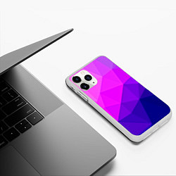 Чехол iPhone 11 Pro матовый Geometrica, цвет: 3D-белый — фото 2