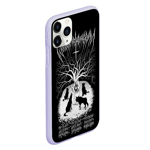 Чехол iPhone 11 Pro матовый Wolves in the Throne Room / 3D-Светло-сиреневый – фото 2