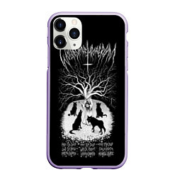 Чехол iPhone 11 Pro матовый Wolves in the Throne Room, цвет: 3D-светло-сиреневый