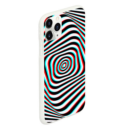 Чехол iPhone 11 Pro матовый RGB optical / 3D-Белый – фото 2