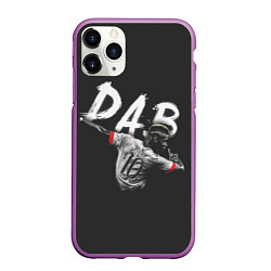 Чехол iPhone 11 Pro матовый Paul Pogba: Dab, цвет: 3D-фиолетовый