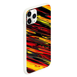 Чехол iPhone 11 Pro матовый Темные полоски, цвет: 3D-белый — фото 2
