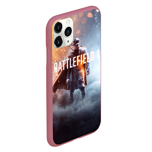 Чехол iPhone 11 Pro матовый Battlefield One / 3D-Малиновый – фото 2