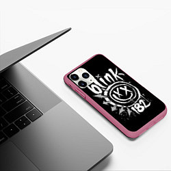 Чехол iPhone 11 Pro матовый Blink-182, цвет: 3D-малиновый — фото 2