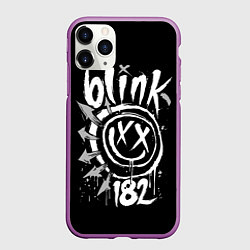Чехол iPhone 11 Pro матовый Blink-182, цвет: 3D-фиолетовый