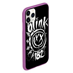 Чехол iPhone 11 Pro матовый Blink-182, цвет: 3D-фиолетовый — фото 2