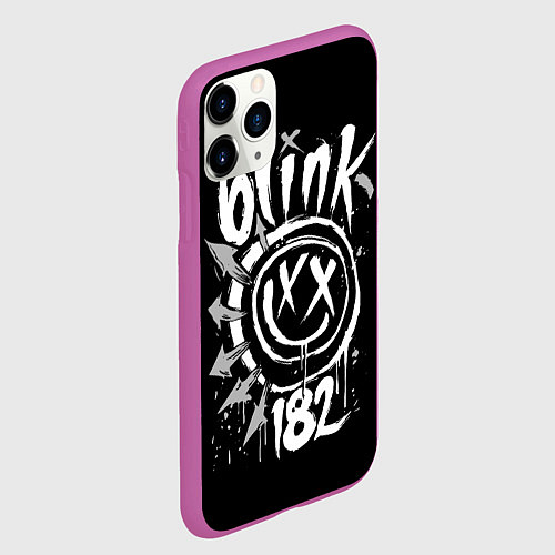 Чехол iPhone 11 Pro матовый Blink-182 / 3D-Фиолетовый – фото 2