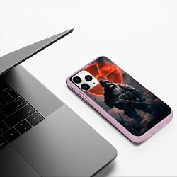 Чехол iPhone 11 Pro матовый STALKER: Red Sun, цвет: 3D-розовый — фото 2