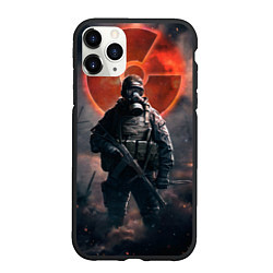 Чехол iPhone 11 Pro матовый STALKER: Red Sun, цвет: 3D-черный