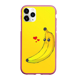 Чехол iPhone 11 Pro матовый Just Banana (Yellow)