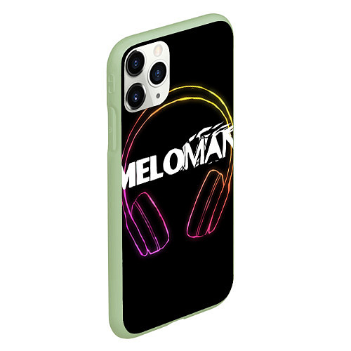 Чехол iPhone 11 Pro матовый Meloman / 3D-Салатовый – фото 2
