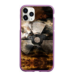 Чехол iPhone 11 Pro матовый STALKER: Nuclear, цвет: 3D-фиолетовый