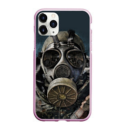 Чехол iPhone 11 Pro матовый STALKER: Mask, цвет: 3D-розовый