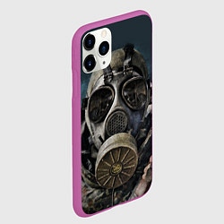 Чехол iPhone 11 Pro матовый STALKER: Mask, цвет: 3D-фиолетовый — фото 2