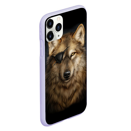 Чехол iPhone 11 Pro матовый Морской волк / 3D-Светло-сиреневый – фото 2