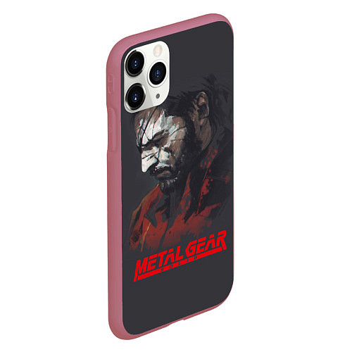 Чехол iPhone 11 Pro матовый Metal Gear Solid / 3D-Малиновый – фото 2