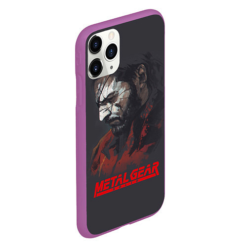 Чехол iPhone 11 Pro матовый Metal Gear Solid / 3D-Фиолетовый – фото 2