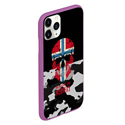 Чехол iPhone 11 Pro матовый Made in Norway, цвет: 3D-фиолетовый — фото 2