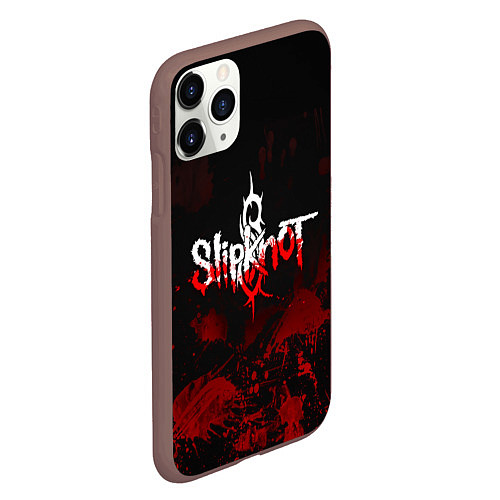 Чехол iPhone 11 Pro матовый Slipknot: Blood Blemishes / 3D-Коричневый – фото 2