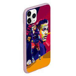 Чехол iPhone 11 Pro матовый Jr. Neymar, цвет: 3D-розовый — фото 2