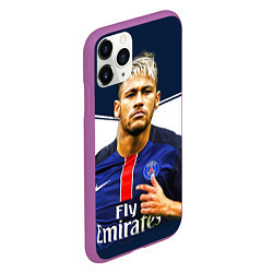 Чехол iPhone 11 Pro матовый Neymar: Fly Emirates, цвет: 3D-фиолетовый — фото 2