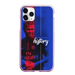 Чехол iPhone 11 Pro матовый Neymar History, цвет: 3D-розовый