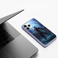 Чехол iPhone 11 Pro матовый Back, цвет: 3D-светло-сиреневый — фото 2