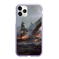 Чехол iPhone 11 Pro матовый Battlefield: Plan A, цвет: 3D-светло-сиреневый