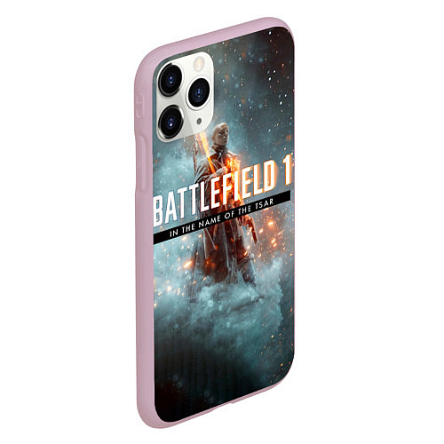 Чехол iPhone 11 Pro матовый Battlefield: In the name / 3D-Розовый – фото 2