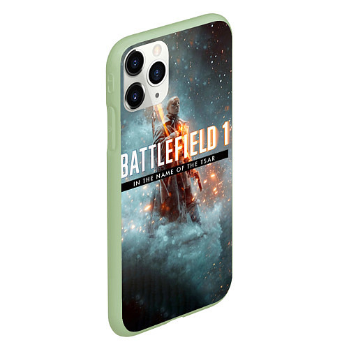 Чехол iPhone 11 Pro матовый Battlefield: In the name / 3D-Салатовый – фото 2