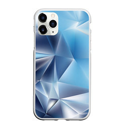 Чехол iPhone 11 Pro матовый Blue abstract