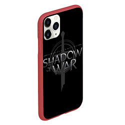 Чехол iPhone 11 Pro матовый Shadow of War, цвет: 3D-красный — фото 2