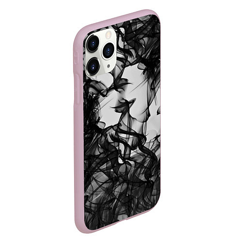 Чехол iPhone 11 Pro матовый Smoke / 3D-Розовый – фото 2