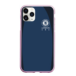 Чехол iPhone 11 Pro матовый Chelsea FC: London SW6, цвет: 3D-розовый