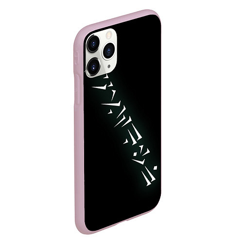 Чехол iPhone 11 Pro матовый Dovahkin / 3D-Розовый – фото 2